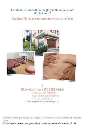 Sponsor - Physiothérapie Montagna - Offre